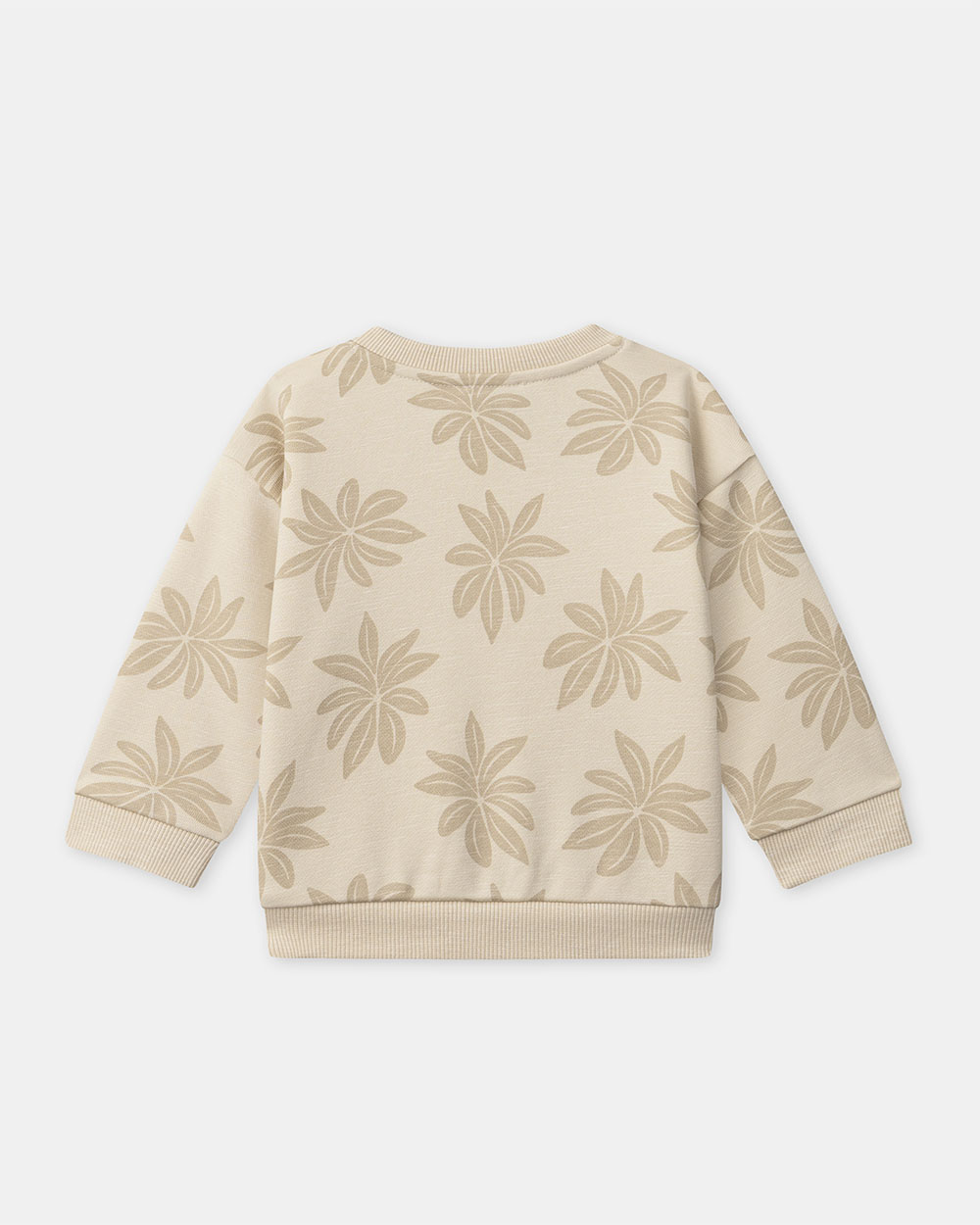 Sweat en molleton imprimé palmiers Coloris beige Sergent Major