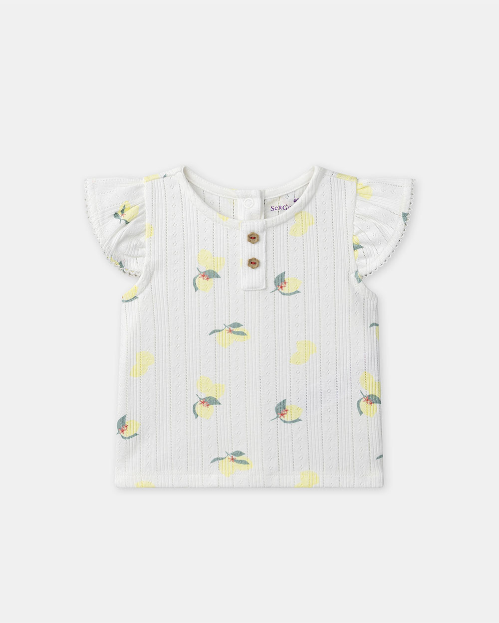 Pyjama deux pièces imprimé citrons Coloris écru Sergent Major