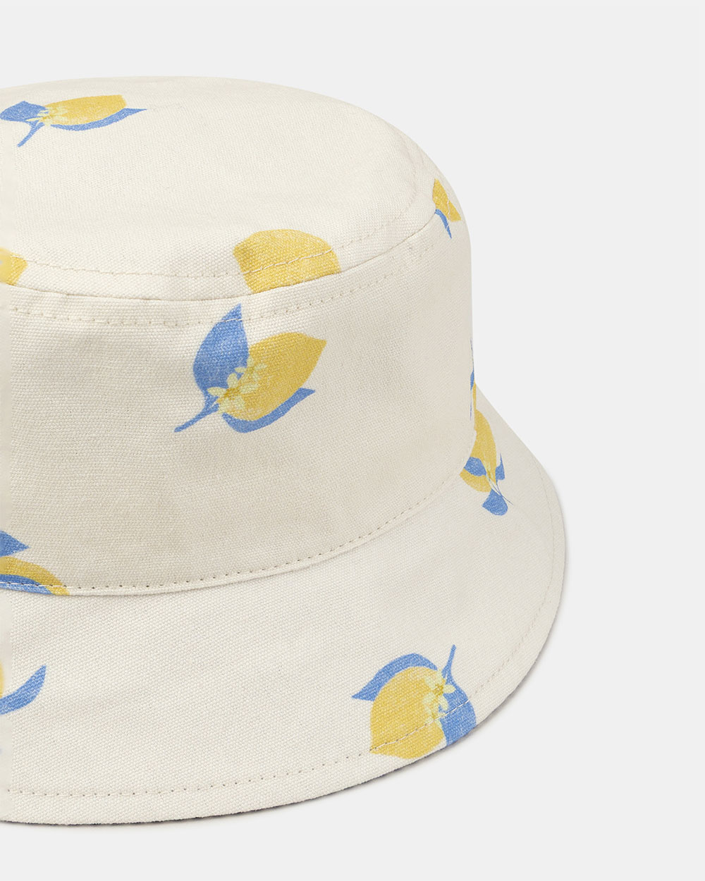 Chapeau écru UPF 50+ imprimé citrons Coloris jaune Sergent Major