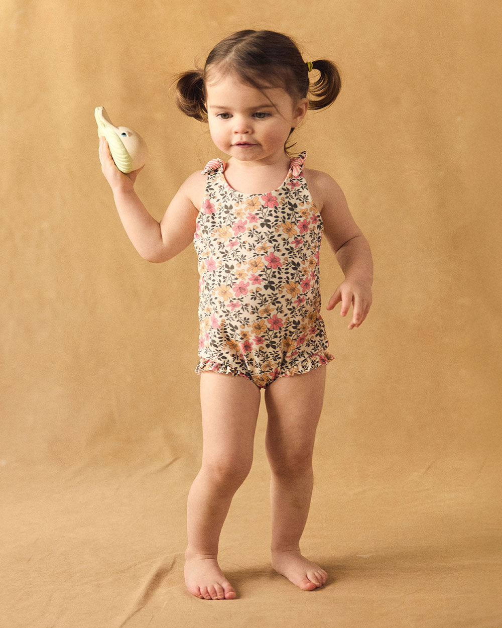 Maillot de bain une pièce réversible imprimé fleuri ou rayé Coloris rose Sergent Major