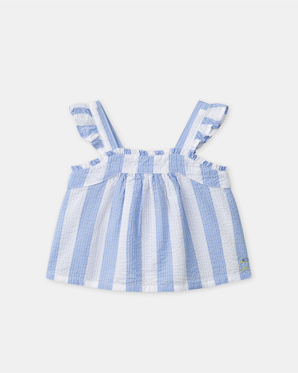 Ensemble d&eacute;bardeur et short &agrave; rayures Coloris bleu  Sergent Major