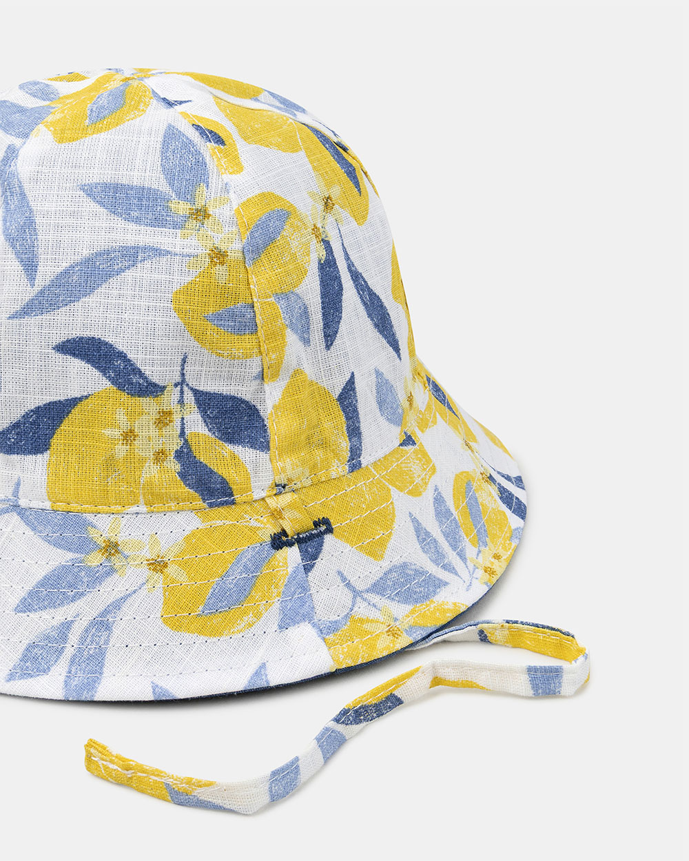 Chapeau r&eacute;versible citrons ou denim Coloris bleu  Sergent Major
