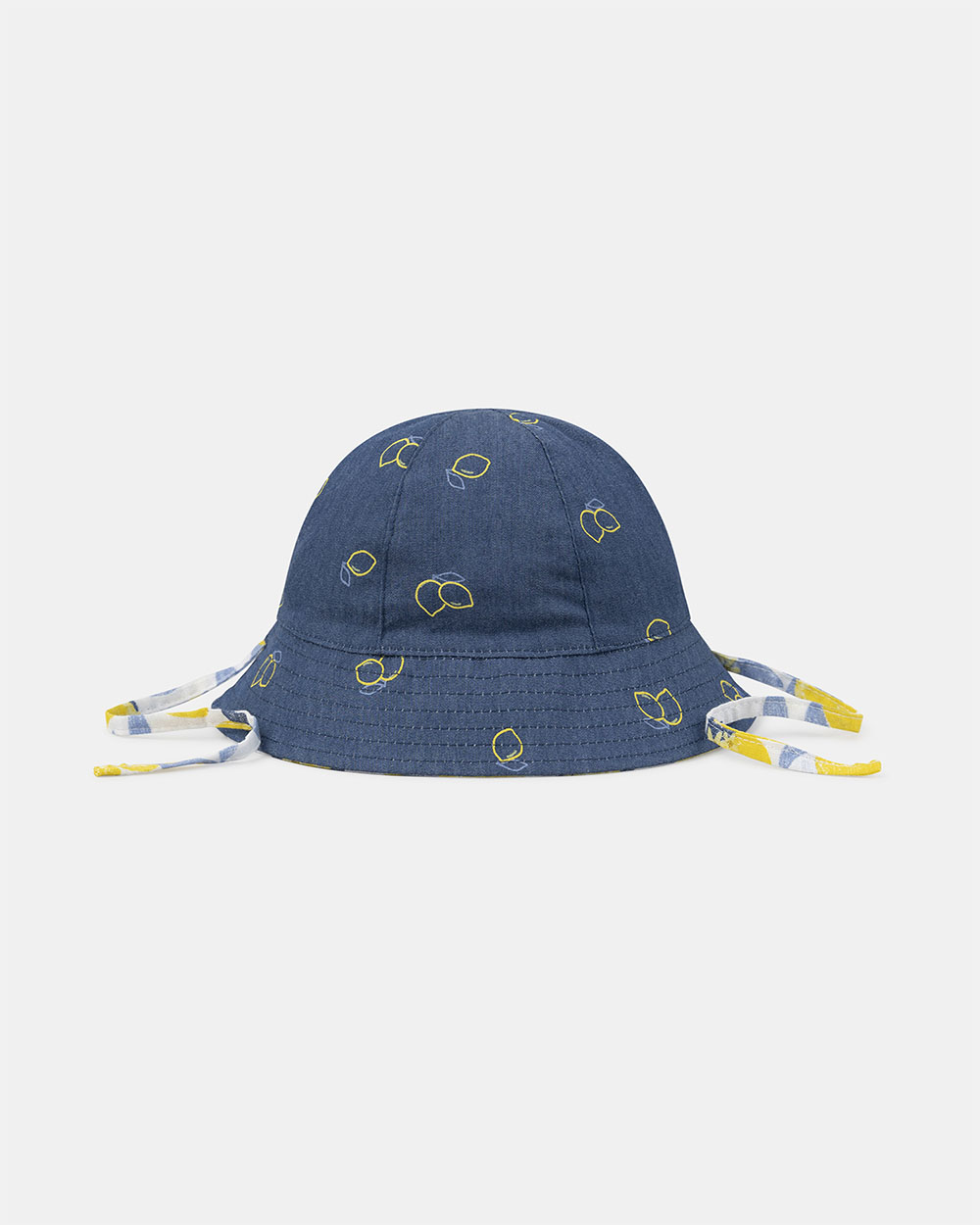 Chapeau r&eacute;versible citrons ou denim Coloris bleu  Sergent Major