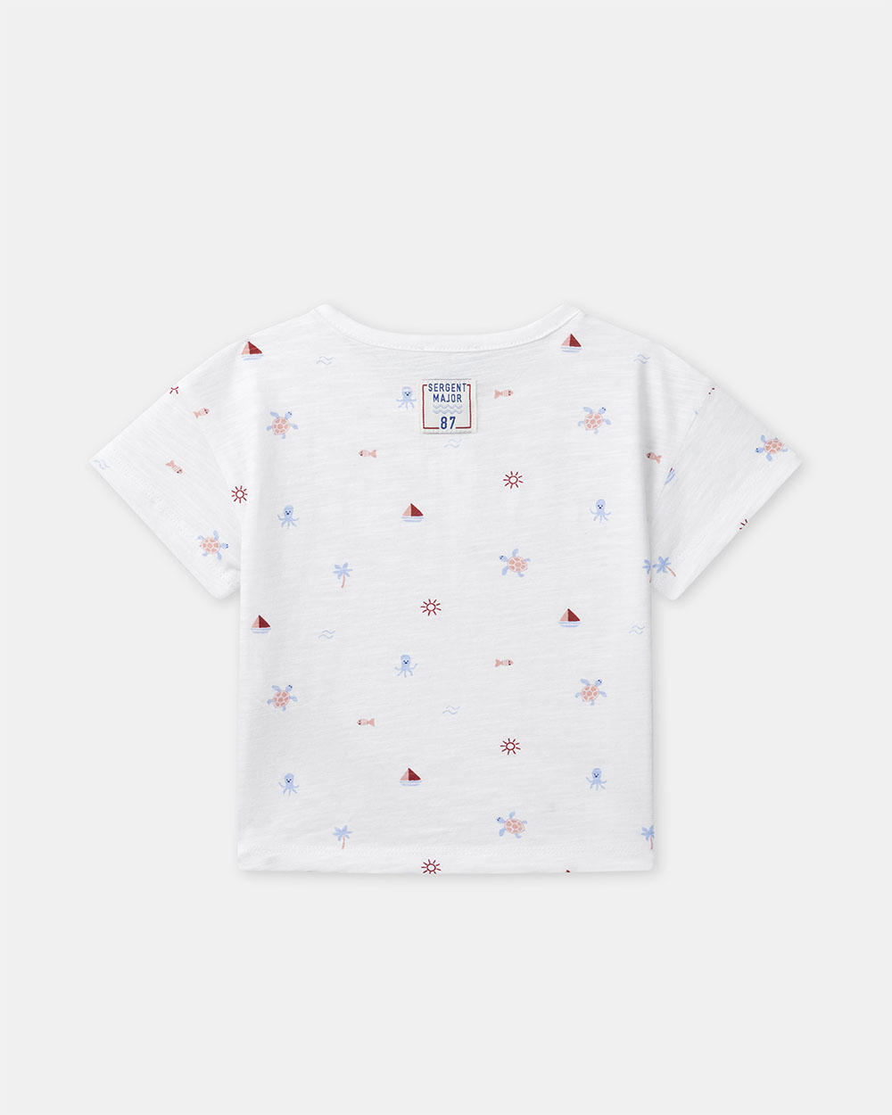 T-shirt imprimé marin et animaux Coloris écru Sergent Major