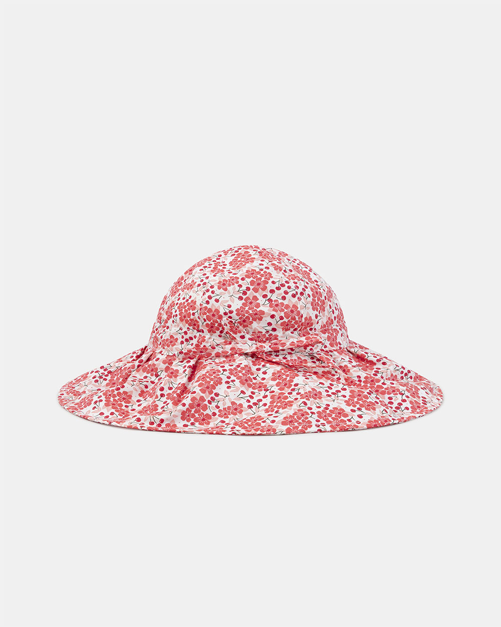 Chapeau cache nuque imprimé fleuri Bébé Fille Coloris rose Sergent Major