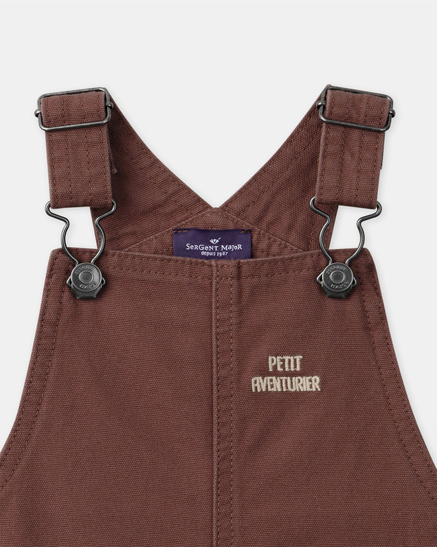 Salopette courte petit aventurier Coloris marron Sergent Major