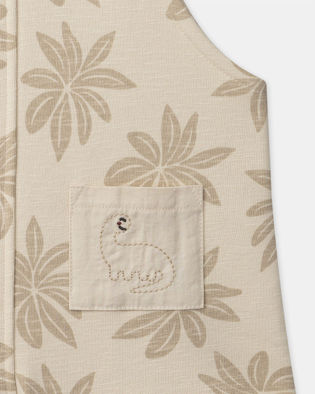 Salopette courte imprimé palmiers Coloris beige Sergent Major