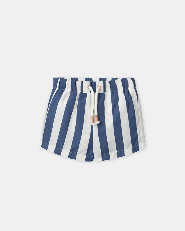 Short de bain à rayures avec couche Coloris bleu Sergent Major