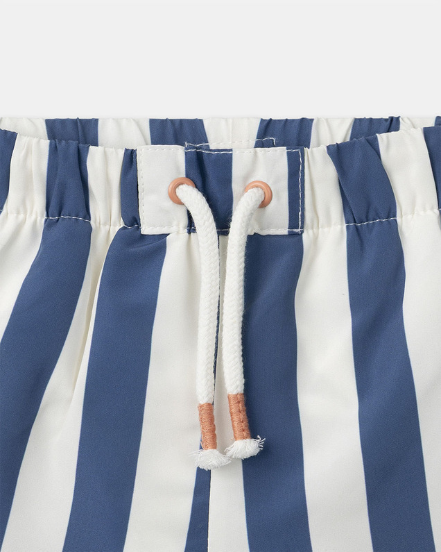 Short de bain à rayures avec couche Coloris bleu Sergent Major