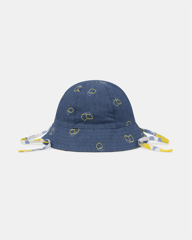 Chapeau réversible citrons ou denim Coloris bleu Sergent Major