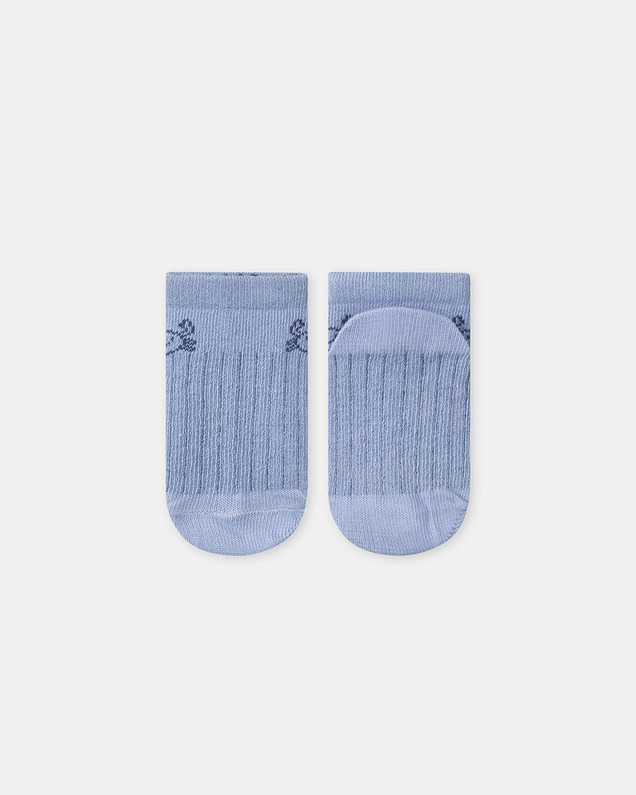 Chaussettes basses jacquard crabe Coloris bleu pastel Sergent Major