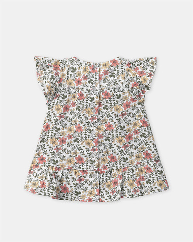 Robe et bloomer b&eacute;b&eacute; fille Imprim&eacute; fleuri  Sergent Major