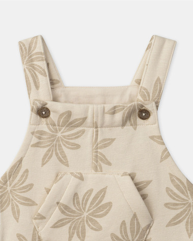 Salopette courte imprim&eacute; palmiers Coloris beige  Sergent Major