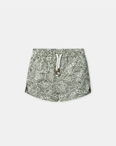 Short de bain imprim&eacute; jungle avec couche Coloris kaki  Sergent Major