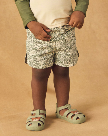 Short de bain imprim&eacute; jungle avec couche Coloris kaki  Sergent Major