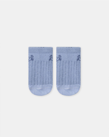 Chaussettes basses jacquard crabe Coloris bleu pastel  Sergent Major