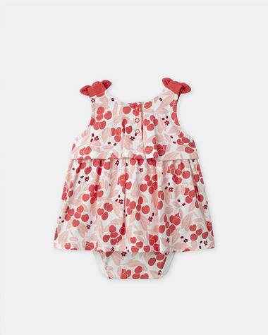 Robe body imprim&eacute;e cerises Coloris rose  Sergent Major