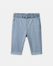 Pantalon en denim ajustable Coloris bleu Sergent Major