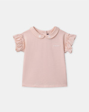 T-shirt &agrave; col brod&eacute; amour Coloris rose clair  Sergent Major