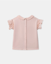 T-shirt &agrave; col brod&eacute; amour Coloris rose clair  Sergent Major