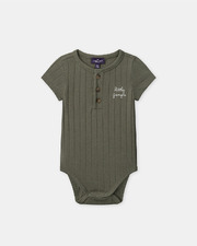 Body c&ocirc;tel&eacute; brod&eacute; little jungle Coloris vert  Sergent Major