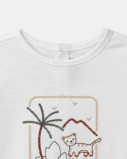 T-shirt imprimé jungle Coloris écru Sergent Major
