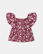 Ensemble blouse et short imprimé fleuri Coloris rose fuchsia Sergent Major