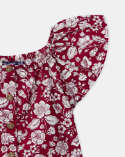 Ensemble blouse et short imprimé fleuri Coloris rose fuchsia Sergent Major