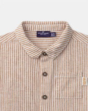 Chemise rayée à manches courtes Coloris orange Sergent Major