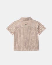 Chemise rayée à manches courtes Coloris orange Sergent Major