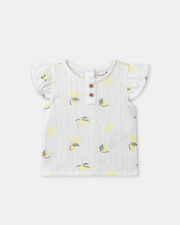 Pyjama deux pièces imprimé citrons Coloris écru Sergent Major