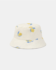 Chapeau écru UPF 50+ imprimé citrons Coloris jaune Sergent Major