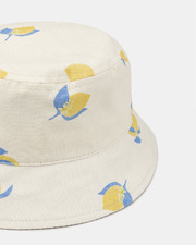 Chapeau écru UPF 50+ imprimé citrons Coloris jaune Sergent Major