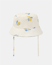 Chapeau écru UPF 50+ imprimé citrons Coloris jaune Sergent Major
