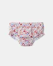 Couche de bain imprim&eacute; fraises et fleurs Coloris rouge  Sergent Major