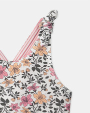 Maillot de bain une pièce réversible imprimé fleuri ou rayé Coloris rose Sergent Major
