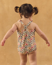 Maillot de bain une pièce réversible imprimé fleuri ou rayé Coloris rose Sergent Major