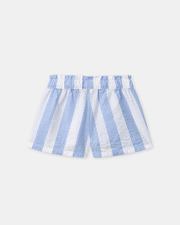 Ensemble d&eacute;bardeur et short &agrave; rayures Coloris bleu  Sergent Major