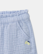 Short en double gaze de coton Coloris bleu ciel Sergent Major