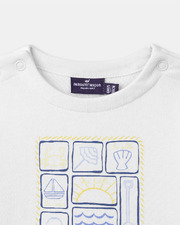 Body t-shirt imprimé mer Coloris écru Sergent Major