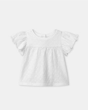 Blouse manches courtes à broderies Coloris écru Sergent Major