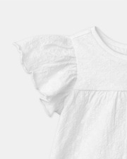 Blouse manches courtes à broderies Coloris écru Sergent Major