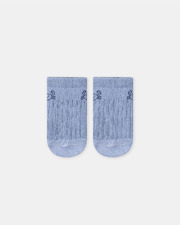 Chaussettes basses jacquard crabe Coloris bleu pastel Sergent Major