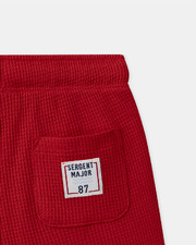 Ensemble t-shirt à rayures et short rouge Coloris rouge Sergent Major