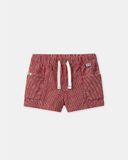 Short à rayures Coloris rouge Sergent Major