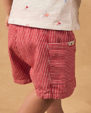 Short à rayures Coloris rouge Sergent Major