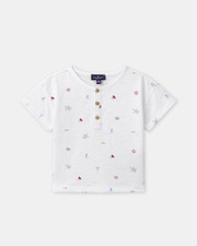 T-shirt imprimé marin et animaux Coloris écru Sergent Major
