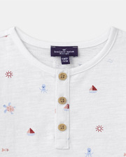 T-shirt imprimé marin et animaux Coloris écru Sergent Major