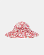 Chapeau cache nuque imprimé fleuri Bébé Fille Coloris rose Sergent Major