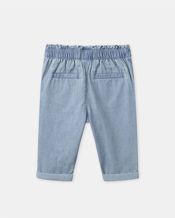 Pantalon en denim ajustable Coloris bleu Sergent Major